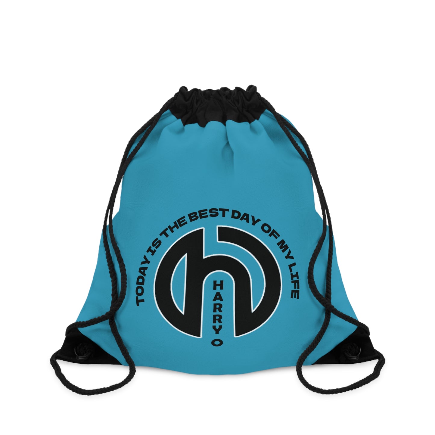 HarryO Today Is The Best Day of My Life Drawstring Gymsack BLUE