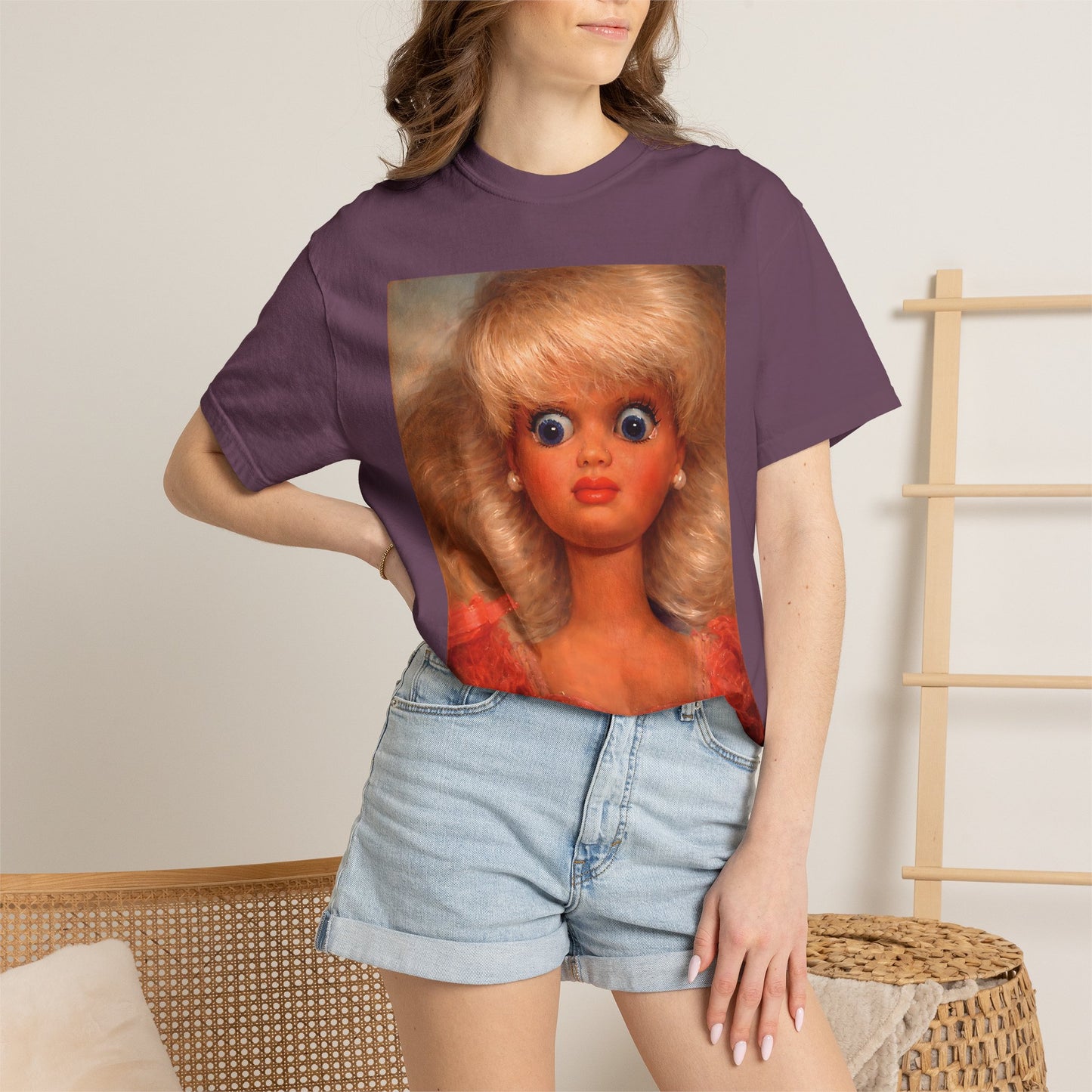 Distressed Doll Face Meme Tee