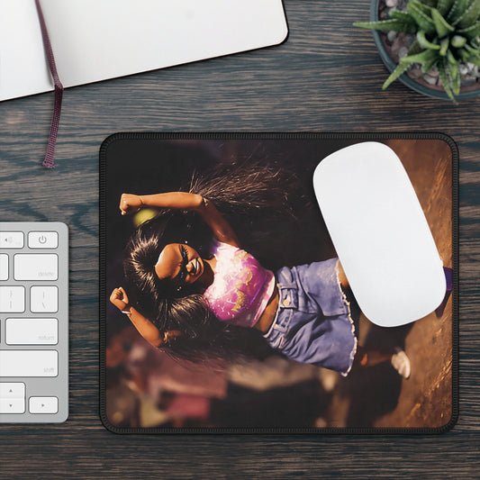 Another Party AA Funny Doll Face Gaming Mouse Pad — Cute Kawaii Gamer Desk Mat