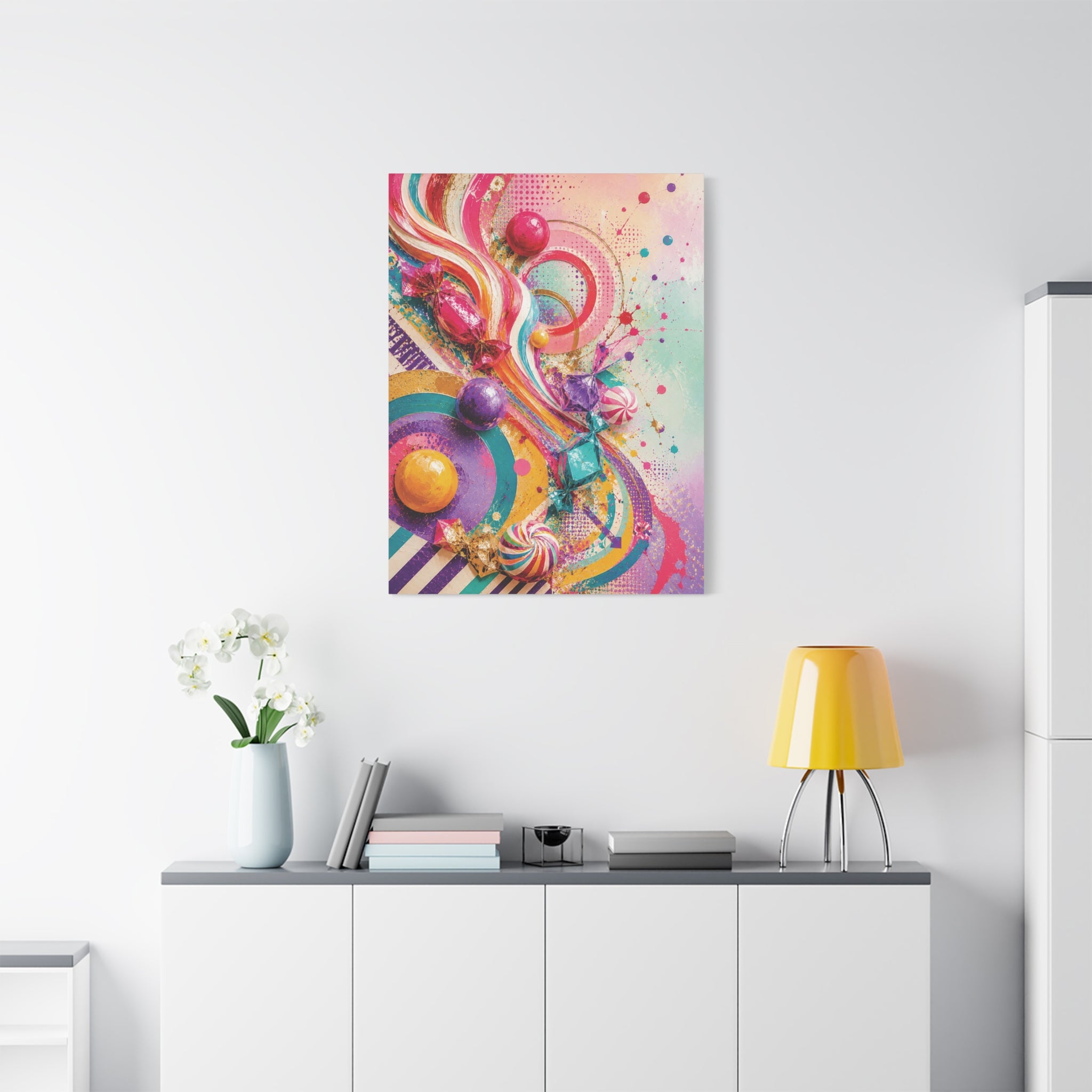 The Sweet Chaos Collection SUGAR RUSH 3-piece TRIPTYCH WALL ART