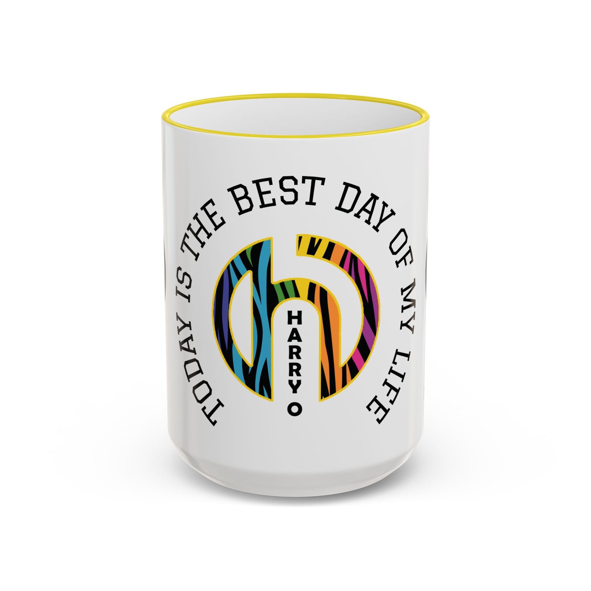 HARRY O Mug — Yellow/Black 15 oz.