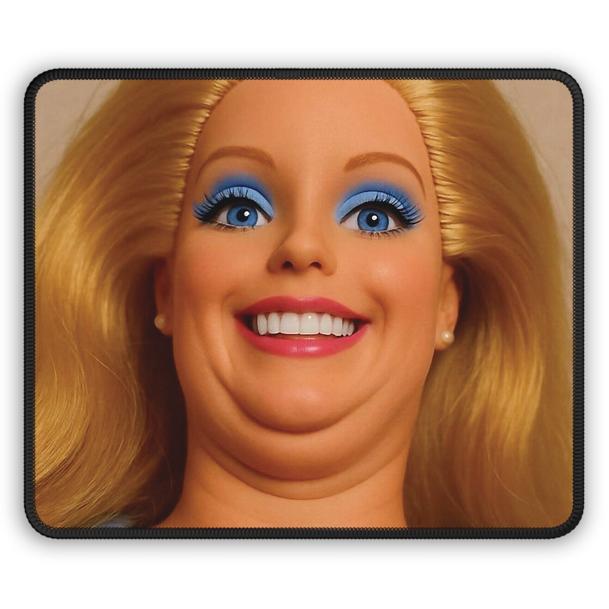 Happy Girls — Funny Doll Face Mouse Pad