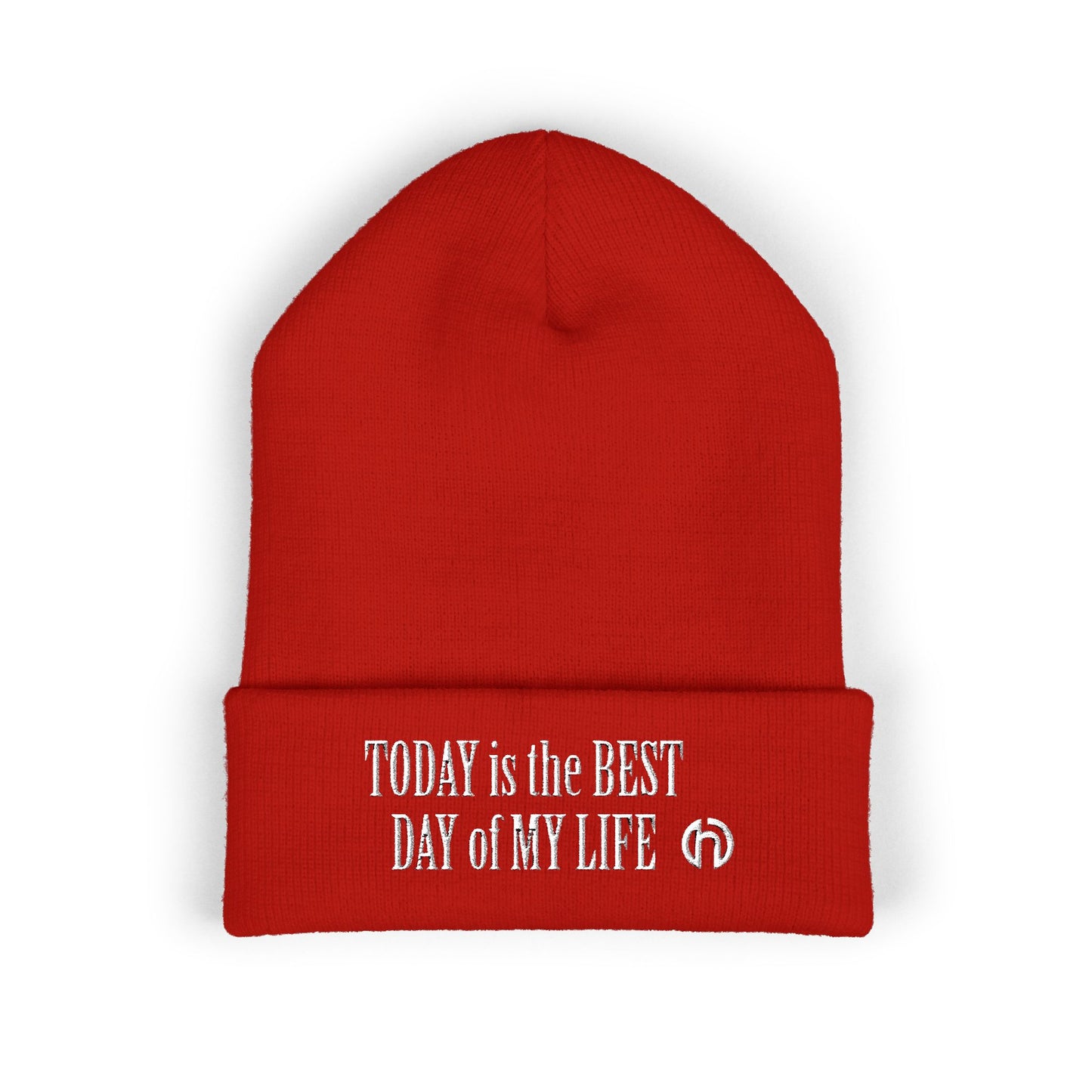 TODAY IS THE BEST DAY HARRY O Embroidered Cuffed Beanie — "Tune Into Rest" Cozy Winter Hat
