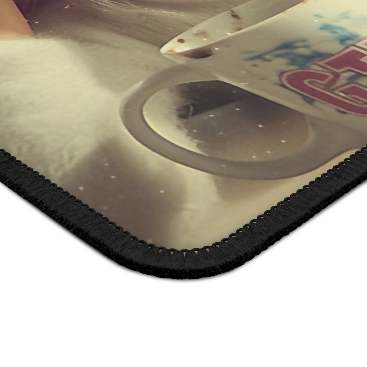 GTFO Coffee/Smoke Blonde Pink Funny Doll Face Gaming Mouse Pad