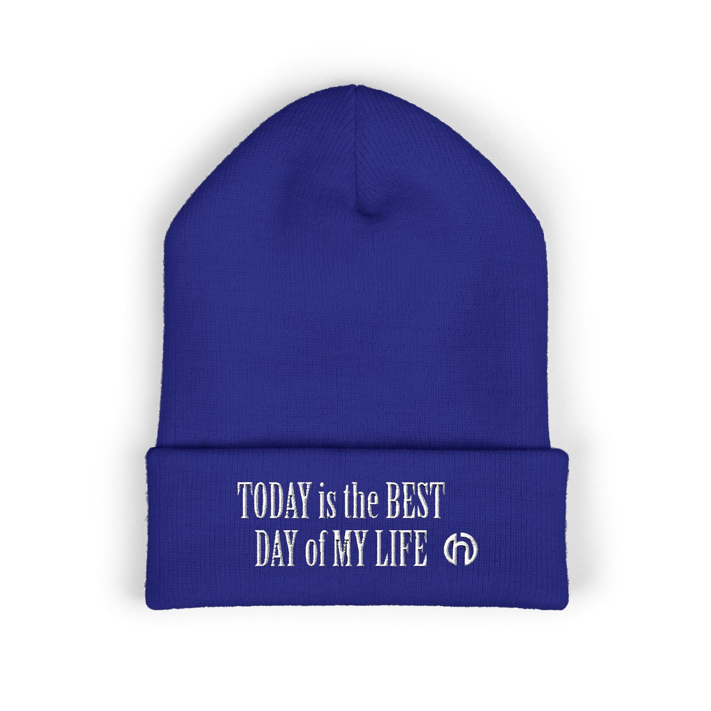 TODAY IS THE BEST DAY HARRY O Embroidered Cuffed Beanie — "Tune Into Rest" Cozy Winter Hat
