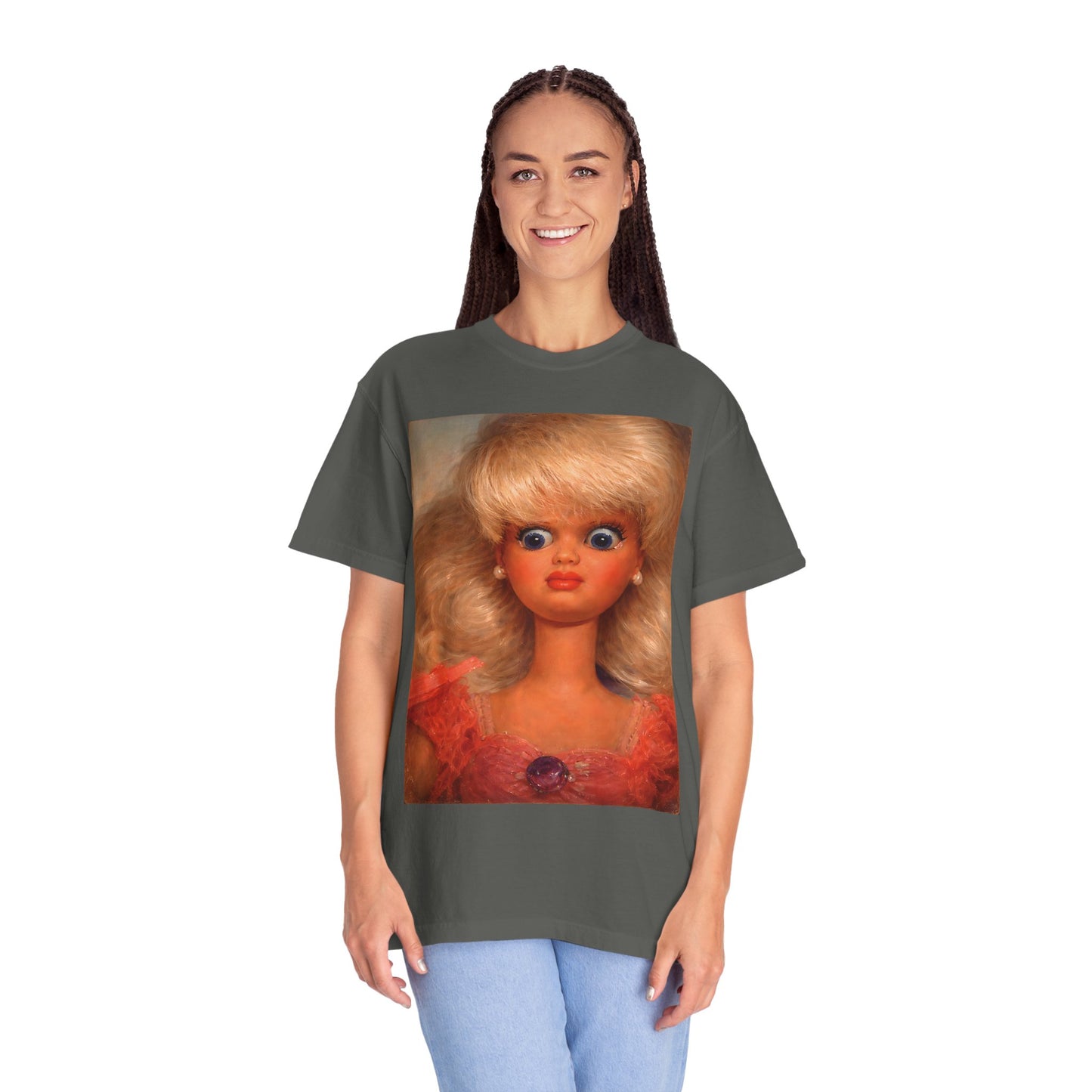 Distressed Doll Face Meme Tee