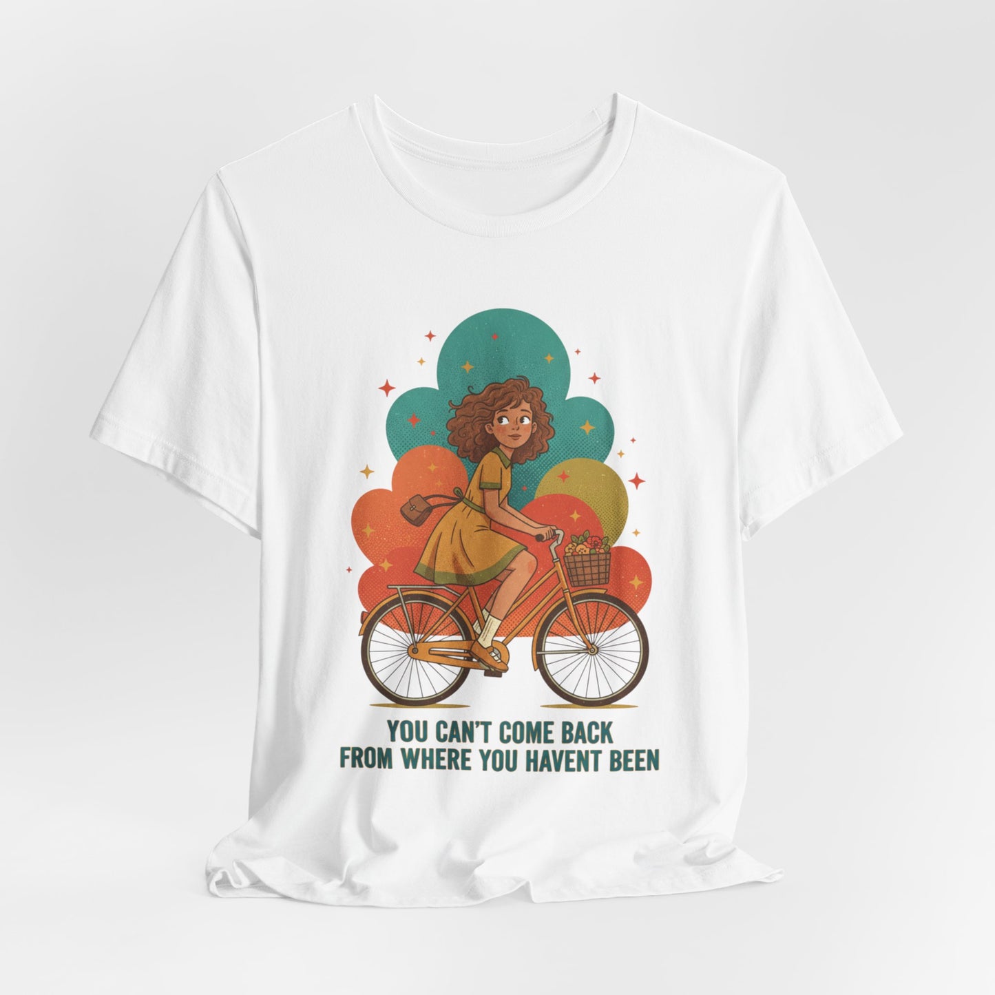 Retro-Futurist Starburst Bike Tee | mid-century space art, vintage sci-fi