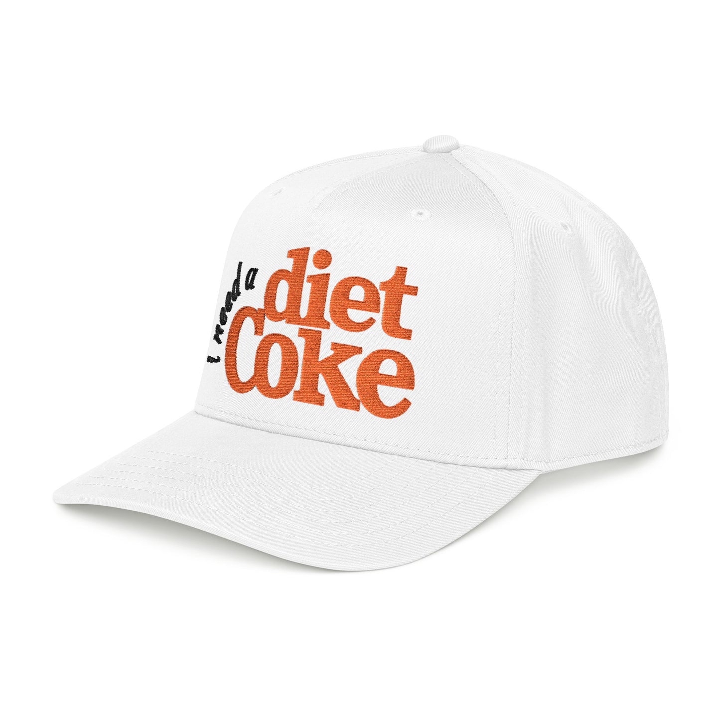 I Need A Diet Coke EMBROIDERED Baseball Cap