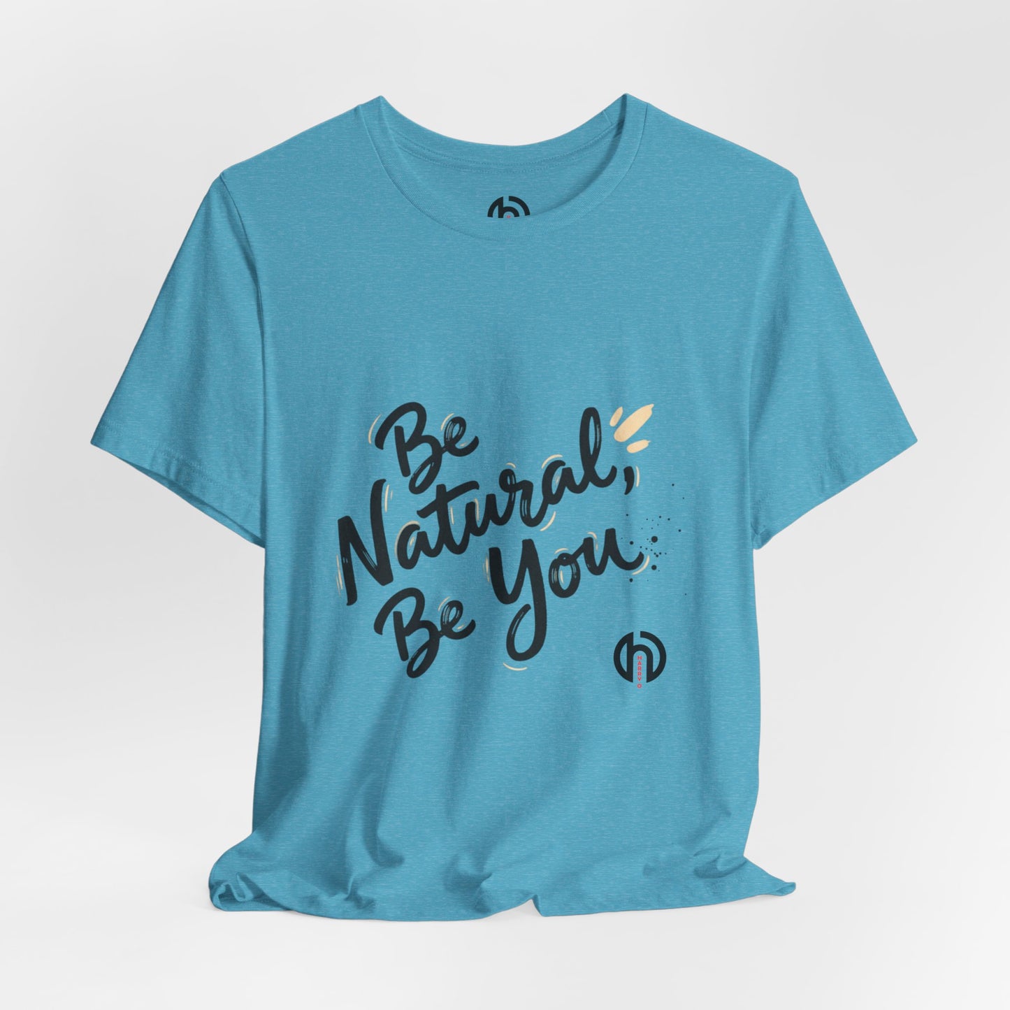 Be Natural Be You Tee | handwritten marker font, brush script tee