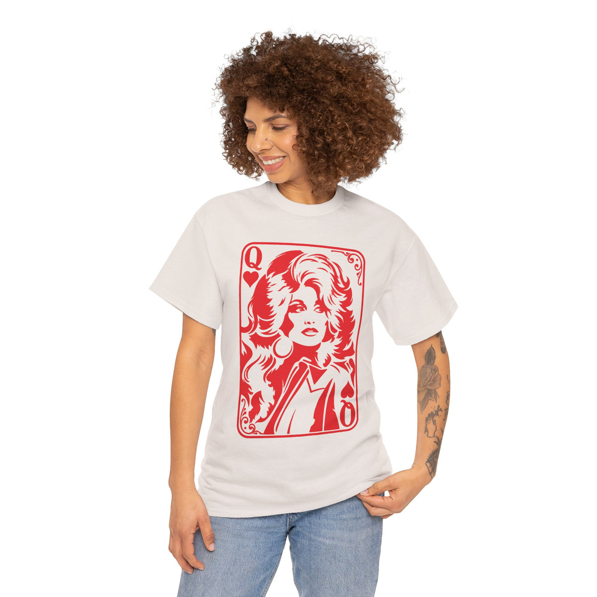 DOLLY Queen of Hearts — Retro Glam Graphic Tee