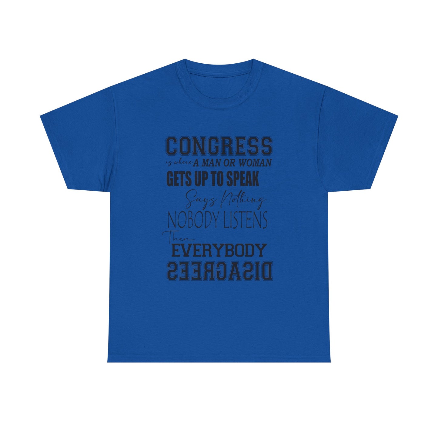 WAKE UP CONGRESS Tee | Political Quote Typography T-Shirt