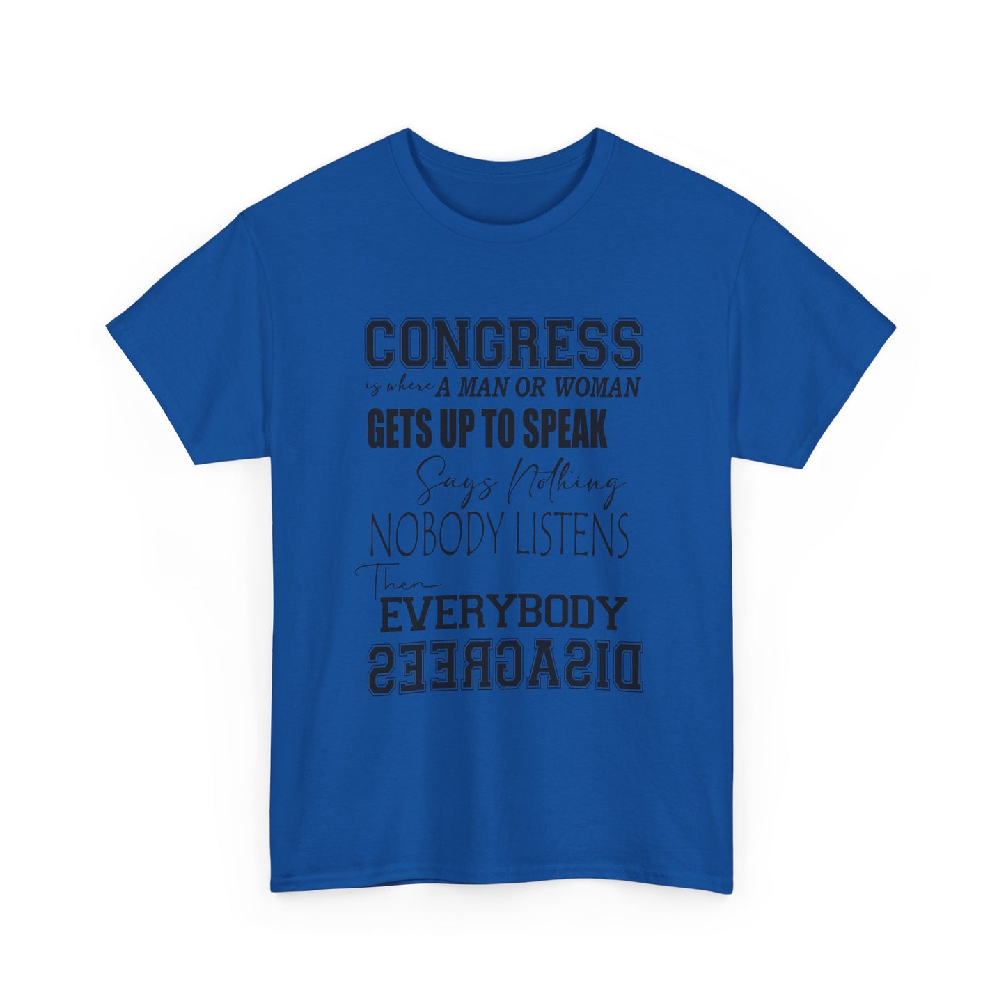 WAKE UP CONGRESS Tee | Political Quote Typography T-Shirt