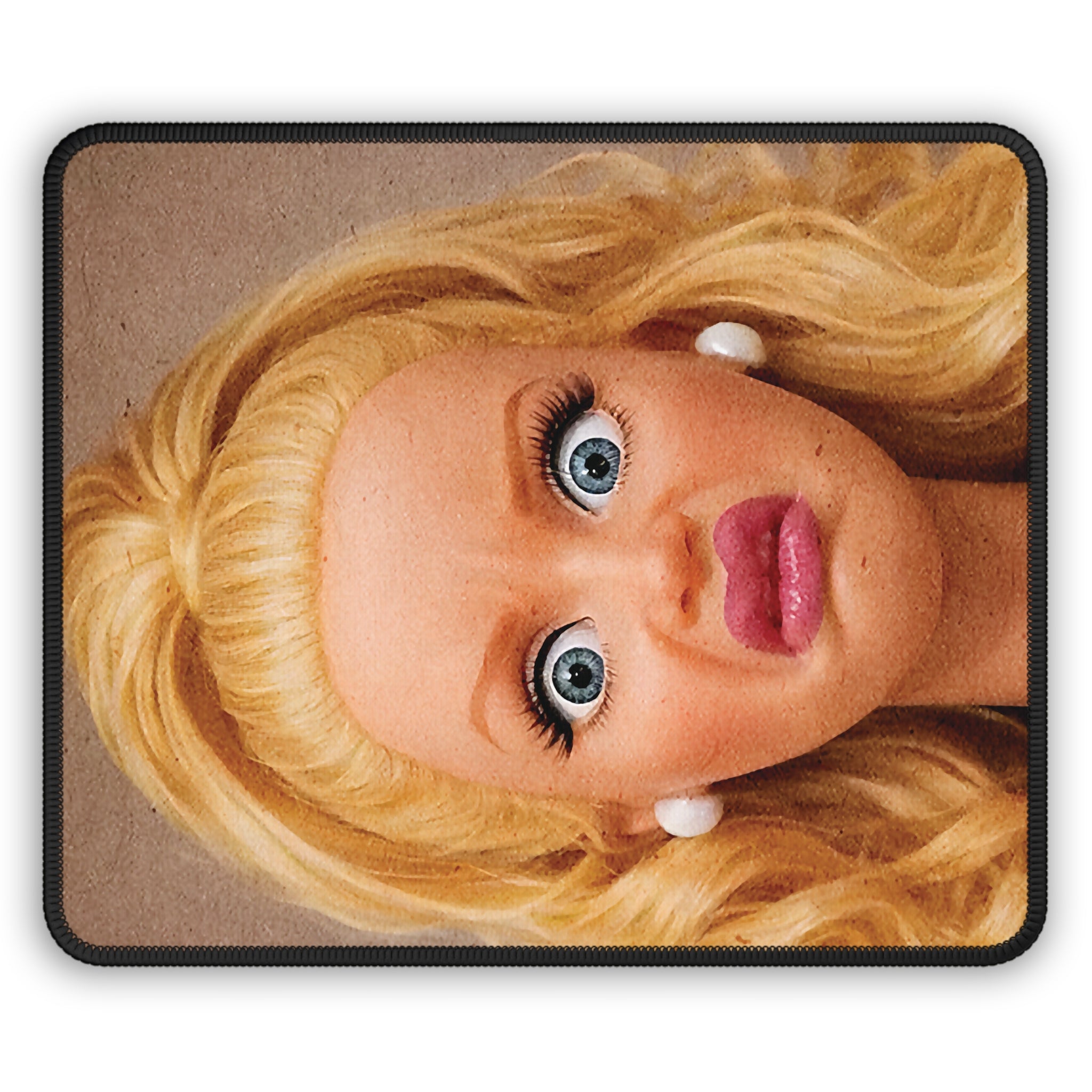 WTH Series — Funny Doll Face Mouse Pad