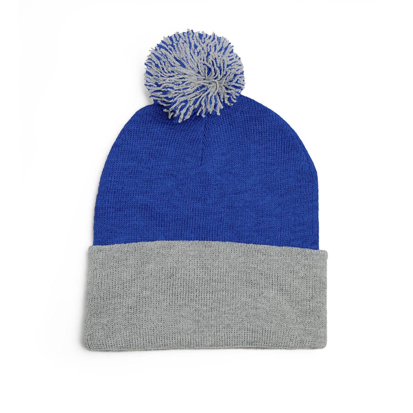 Today Is The Best Day Of My Life POM-POM KNIT Embroidered Beanie (WHITE EMBROIDERY)