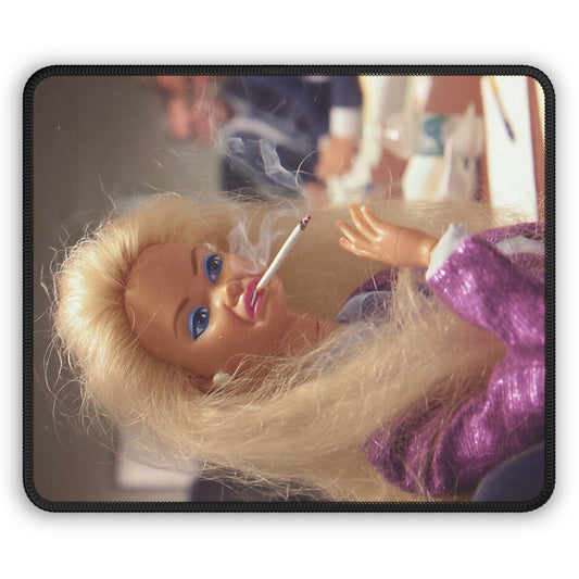 WHO'S THE BOSS Funny Doll Face Mouse Pad