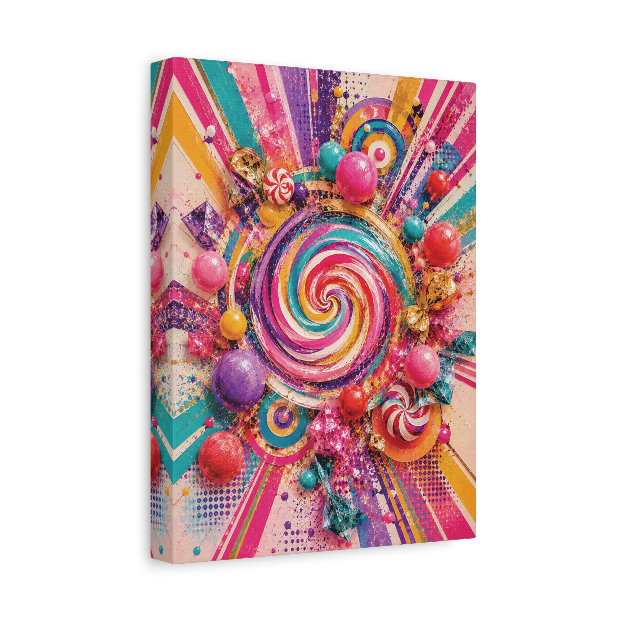 The Sweet Chaos Collection SUGAR RUSH 3-piece TRIPTYCH WALL ART