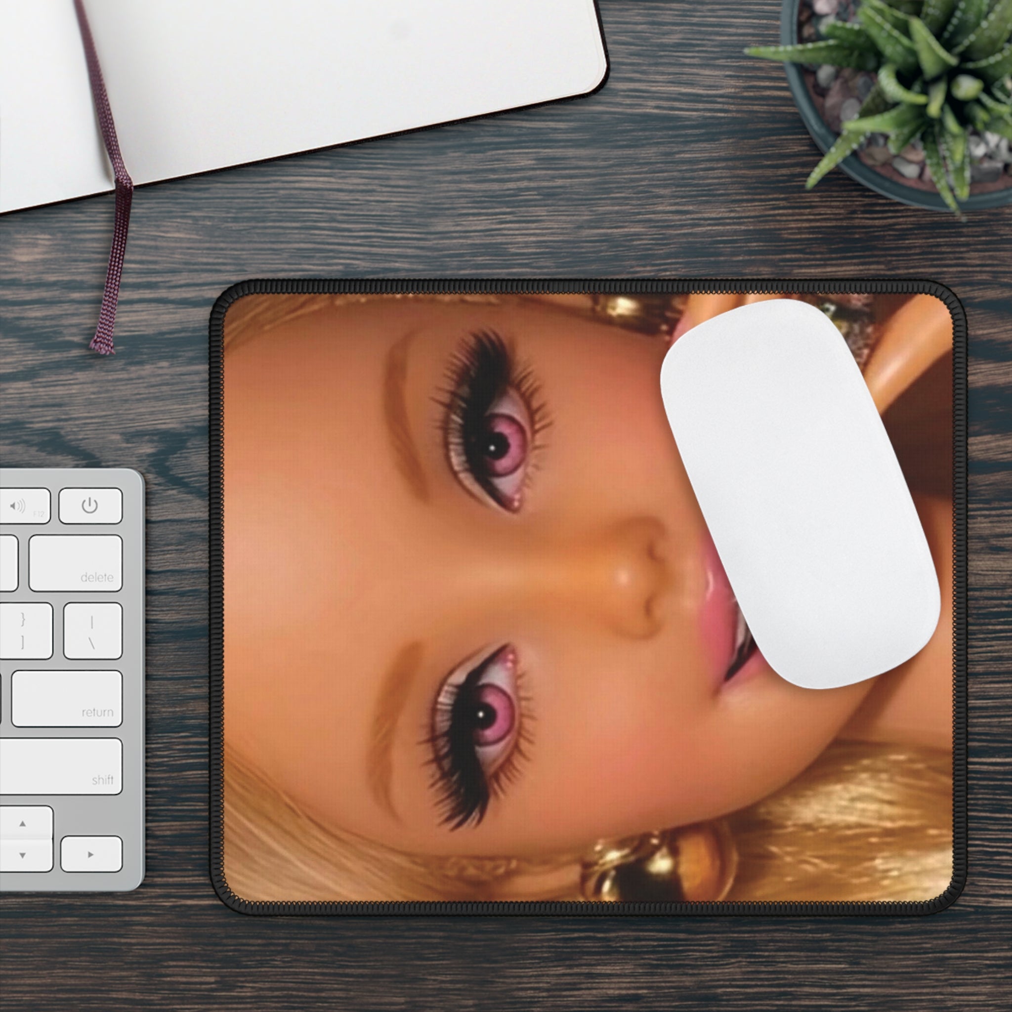Puff Puff Bling Funny Doll Face Gaming Mouse Pad Series