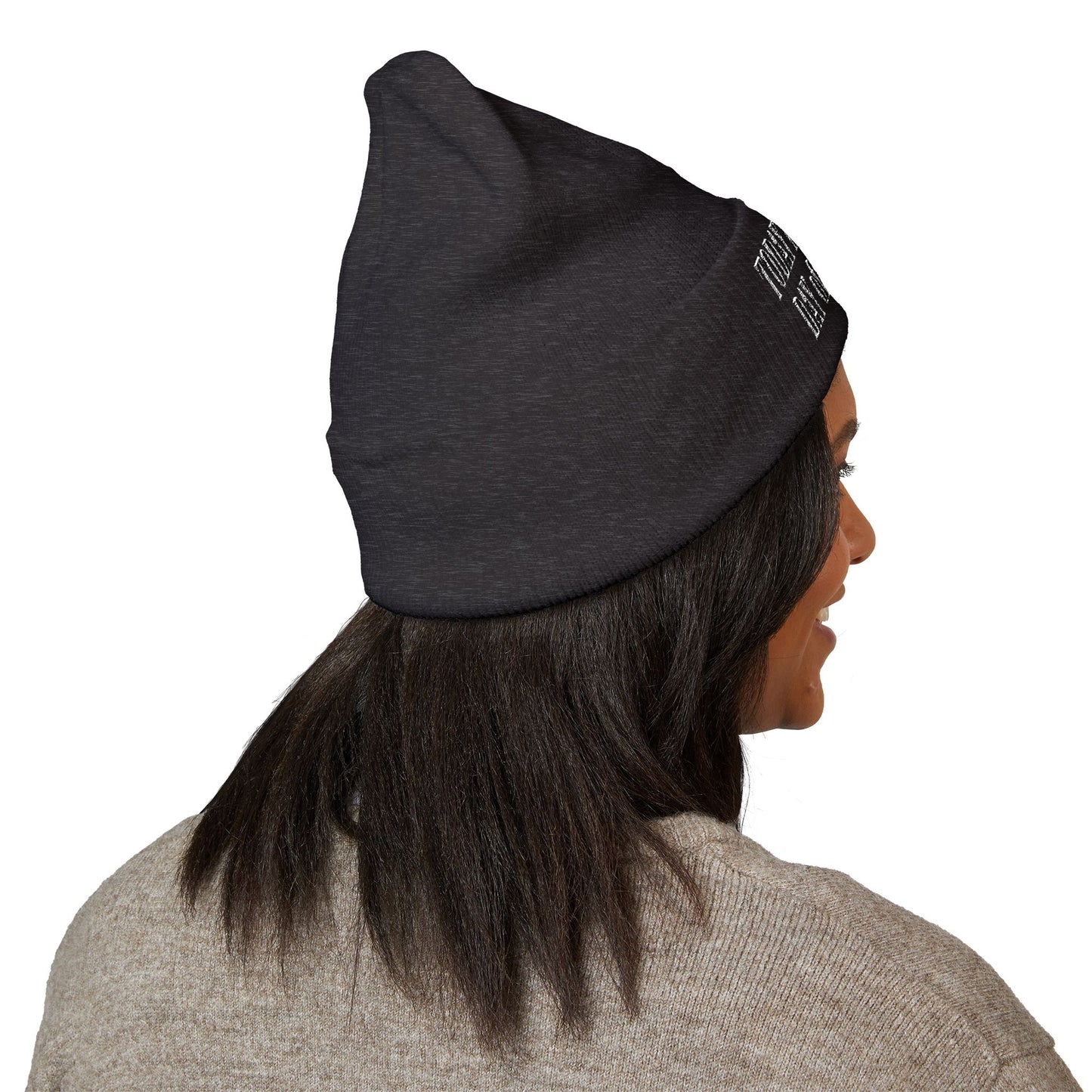TODAY IS THE BEST DAY HARRY O Embroidered Cuffed Beanie — "Tune Into Rest" Cozy Winter Hat