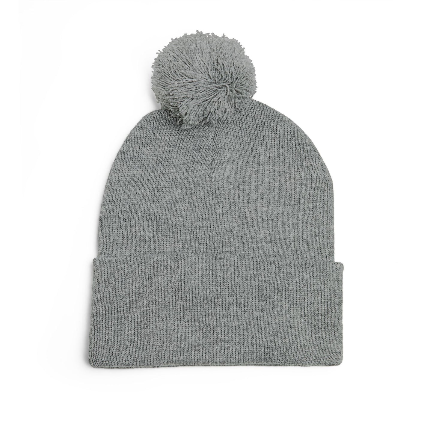 Today Is The Best Day Of My Life POM-POM KNIT Embroidered Beanie (WHITE EMBROIDERY)