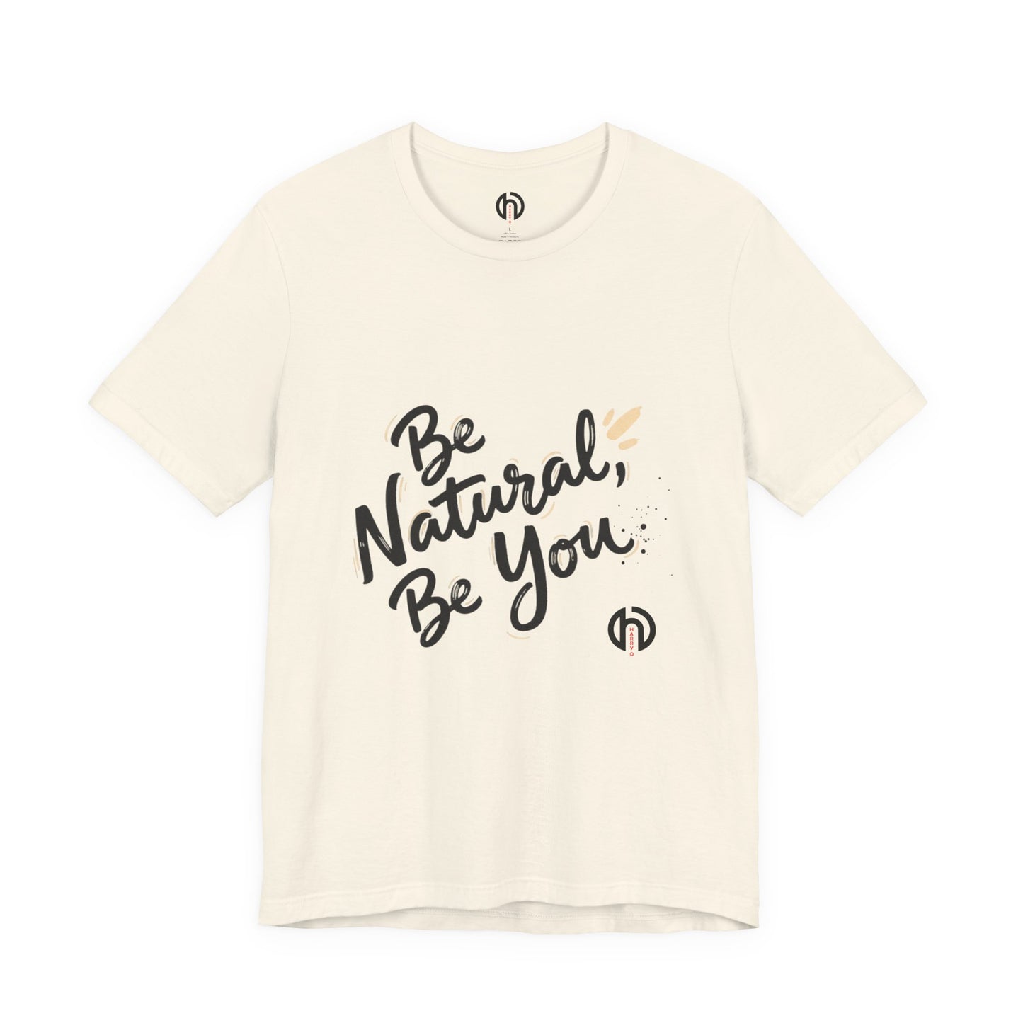Be Natural Be You Tee | handwritten marker font, brush script tee