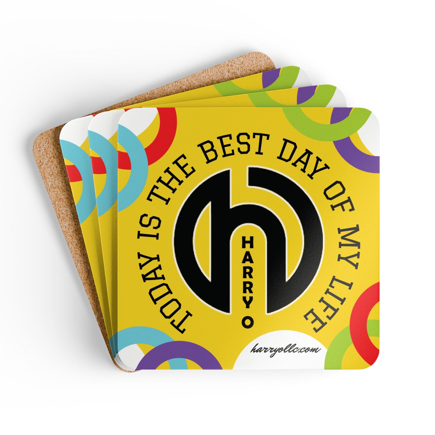 Harry O "Today Is The Best Day of My Life" Coaster Set (4)