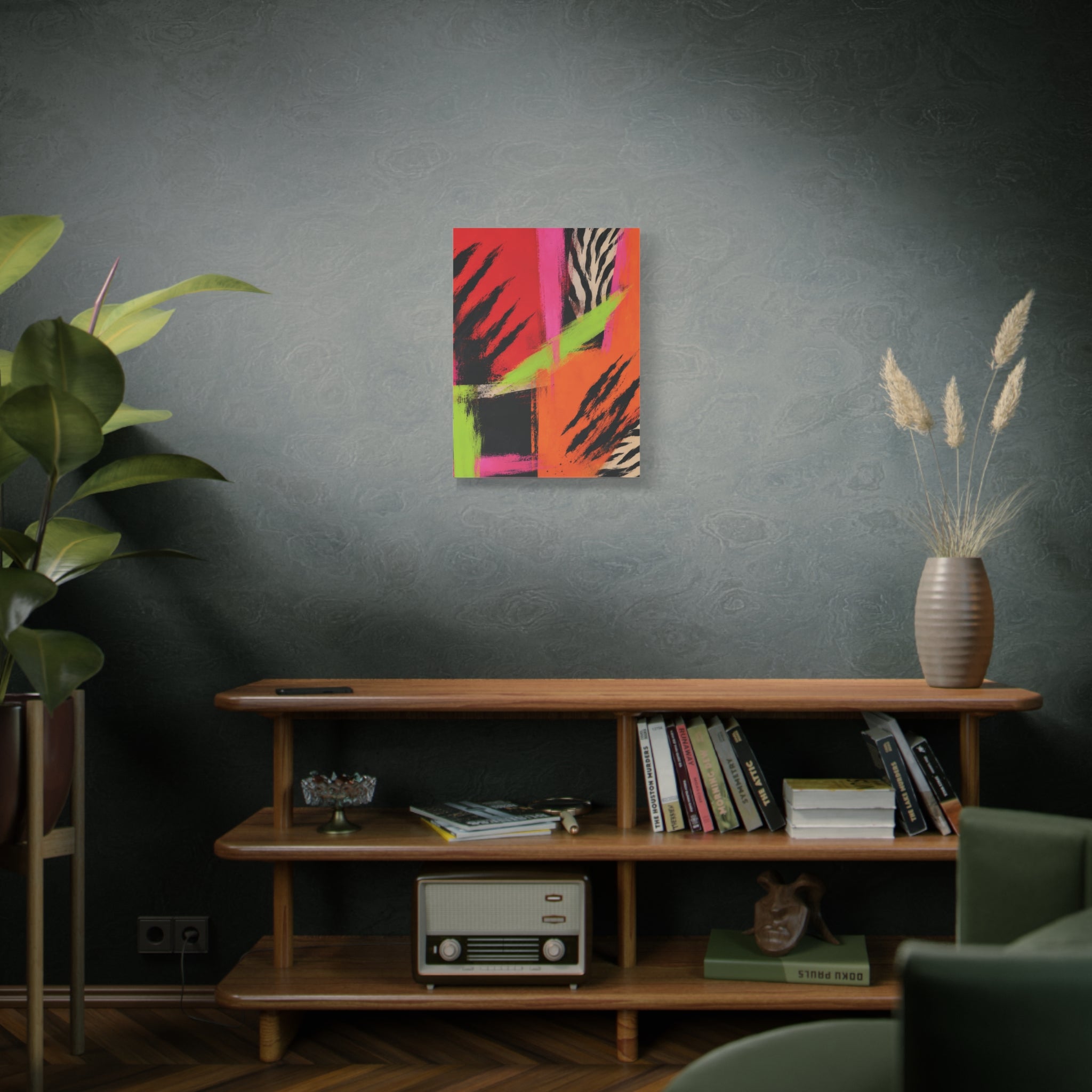 Electric Jungle Canvas IIIR Deconstructed Abstract Tiger