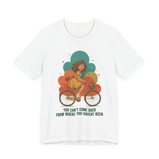 Retro-Futurist Starburst Bike Tee | mid-century space art, vintage sci-fi