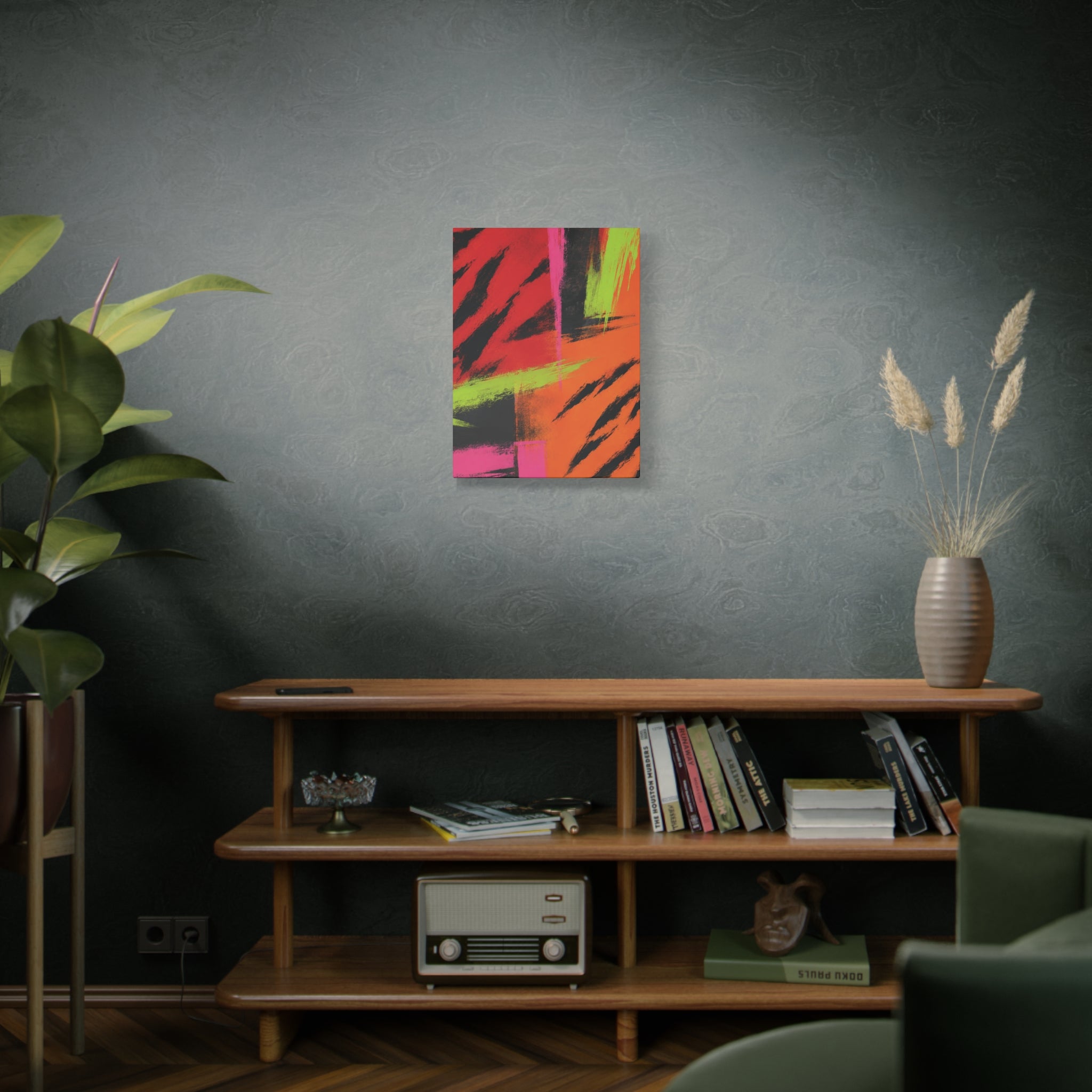 Electric Jungle Abstract Tiger Collection Triptych Wall Art