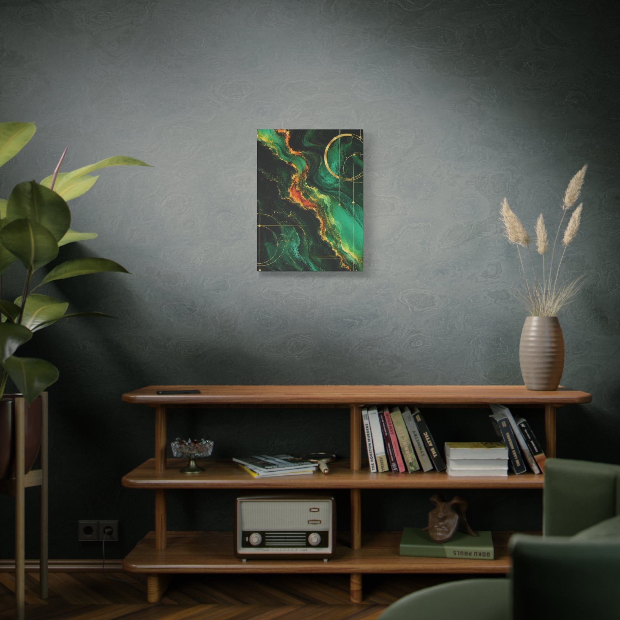 Emerald Magma: Flowing Liquid Marble Collection COOLING CURRENTS IIR