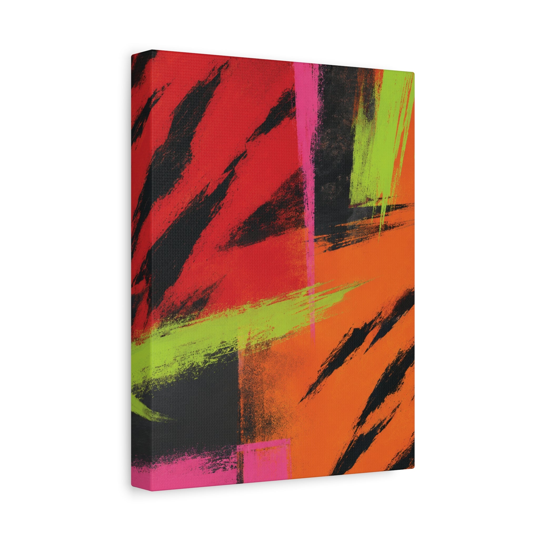 Electric Jungle Abstract Tiger Collection Triptych Wall Art