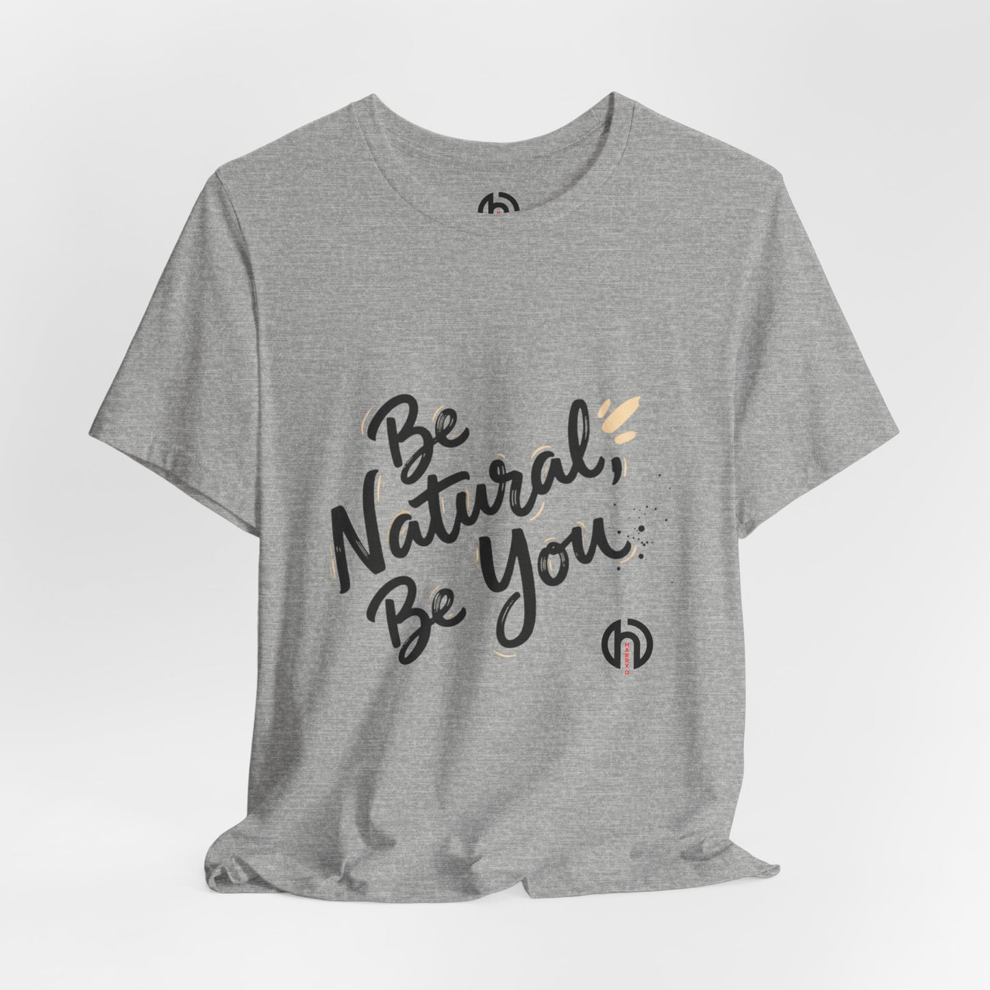 Be Natural Be You Tee | handwritten marker font, brush script tee