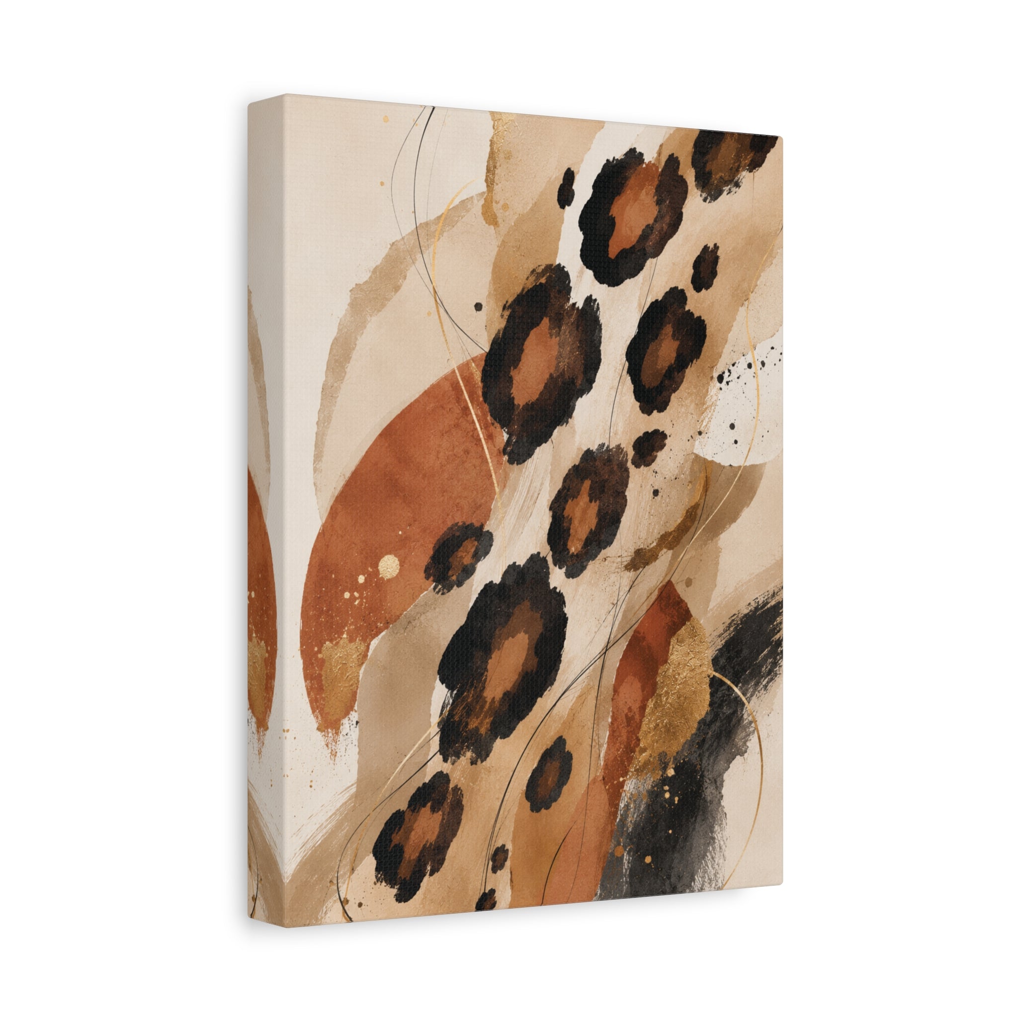 Wild Elegance: MODERN LEOPARD ABSTRACTIONS 3-Piece WALL ART SET