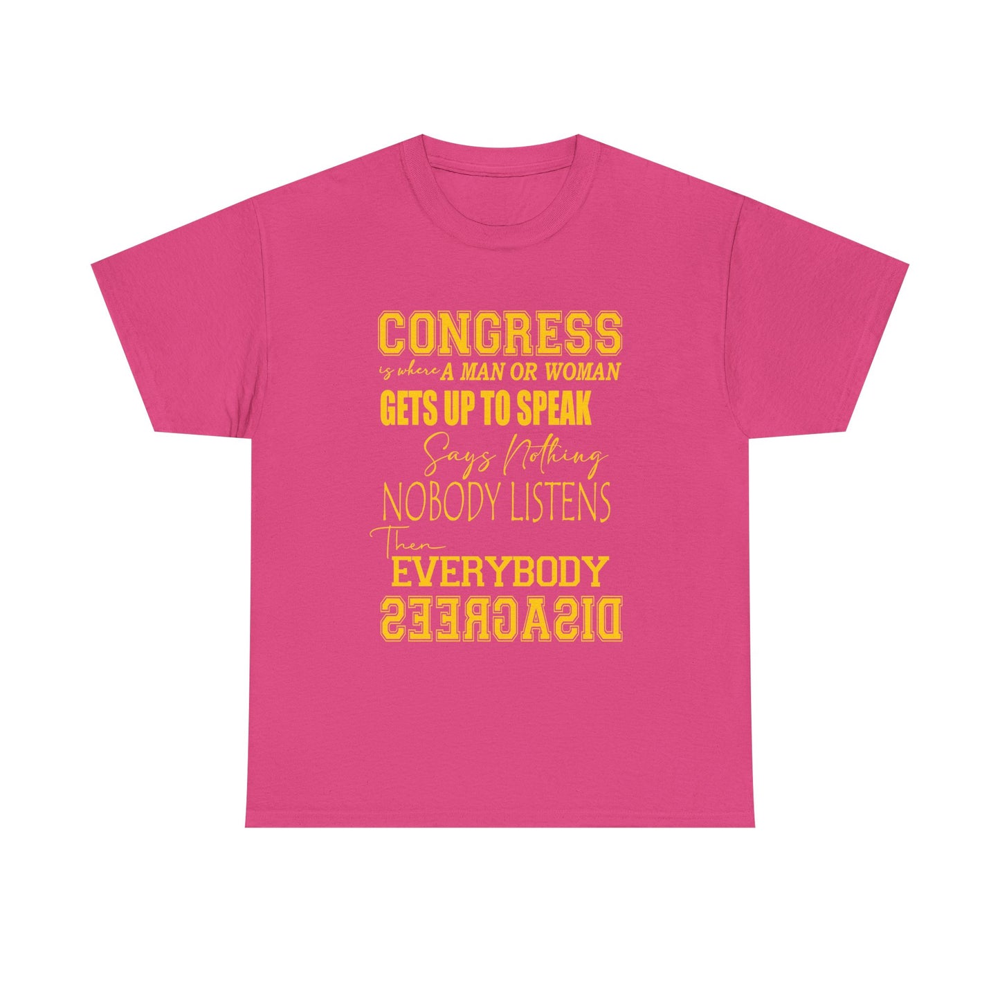 Wake Up Congress T-Shirt | Political Typography Statement Tee
