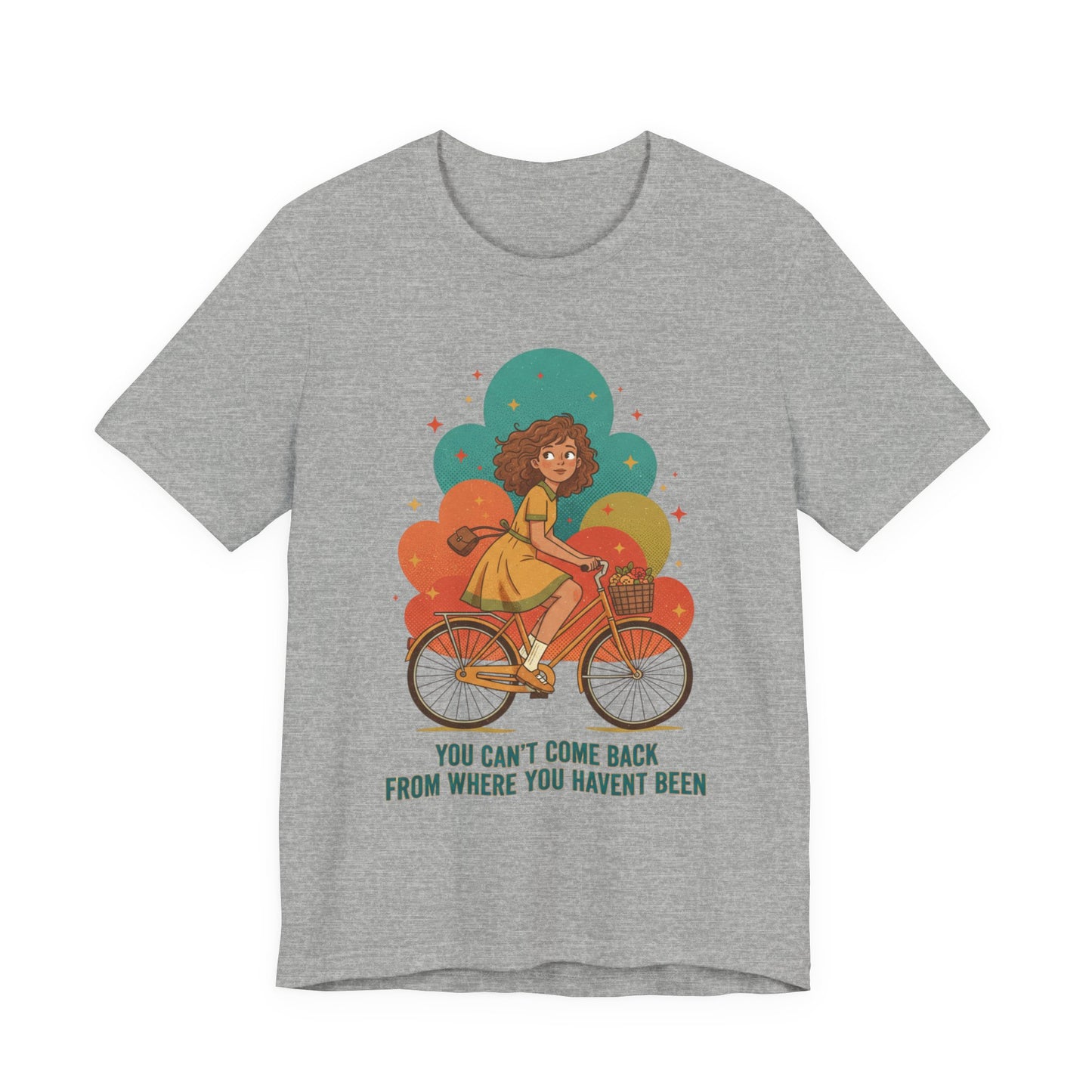 Retro-Futurist Starburst Bike Tee | mid-century space art, vintage sci-fi