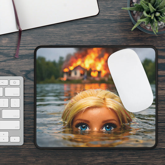 Apocalypse Lake Funny Doll Face Mouse Pad