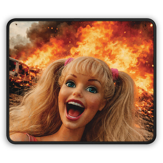 Apocalypse Funny Doll Face Mouse Pad