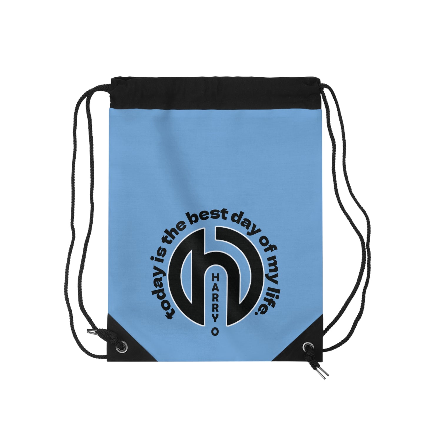 HarryO Today Is The Best Day of My Life Drawstring Gymsack USA BLUE