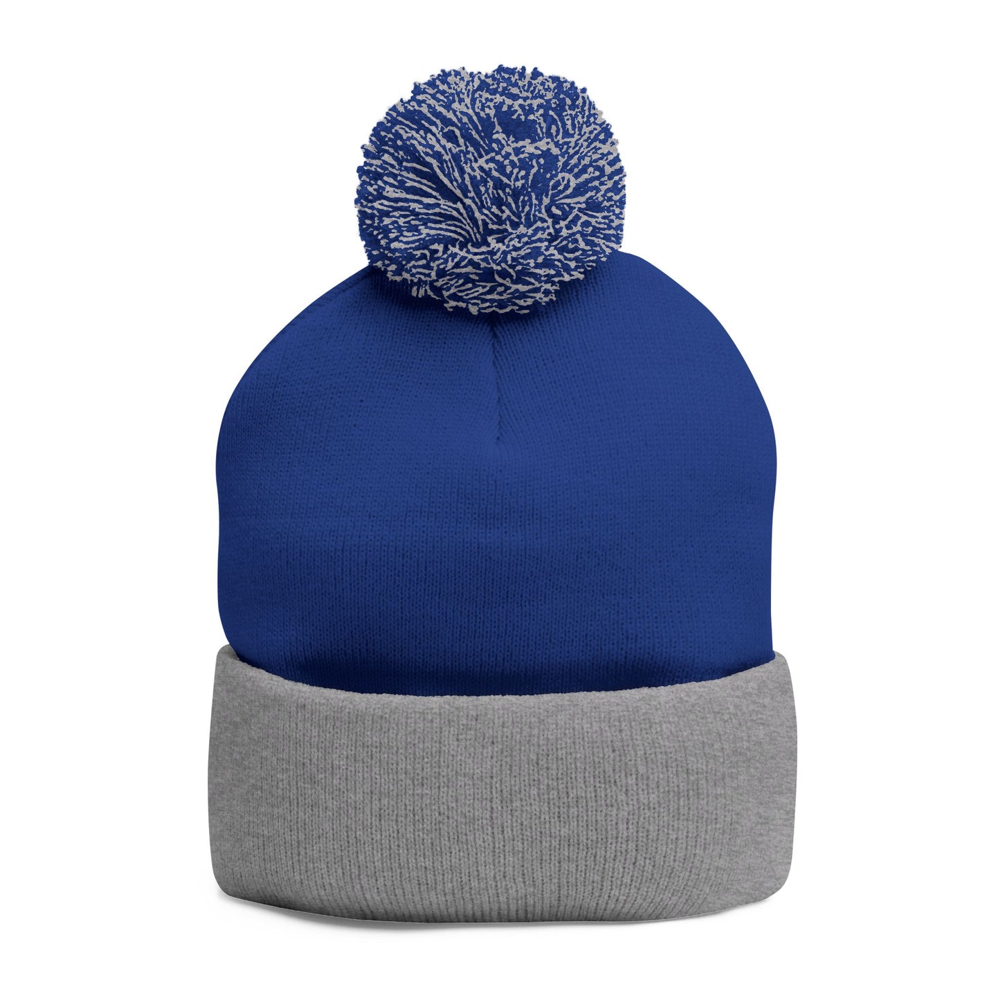 Today Is The Best Day Of My Life POM-POM KNIT Embroidered Beanie (WHITE EMBROIDERY)