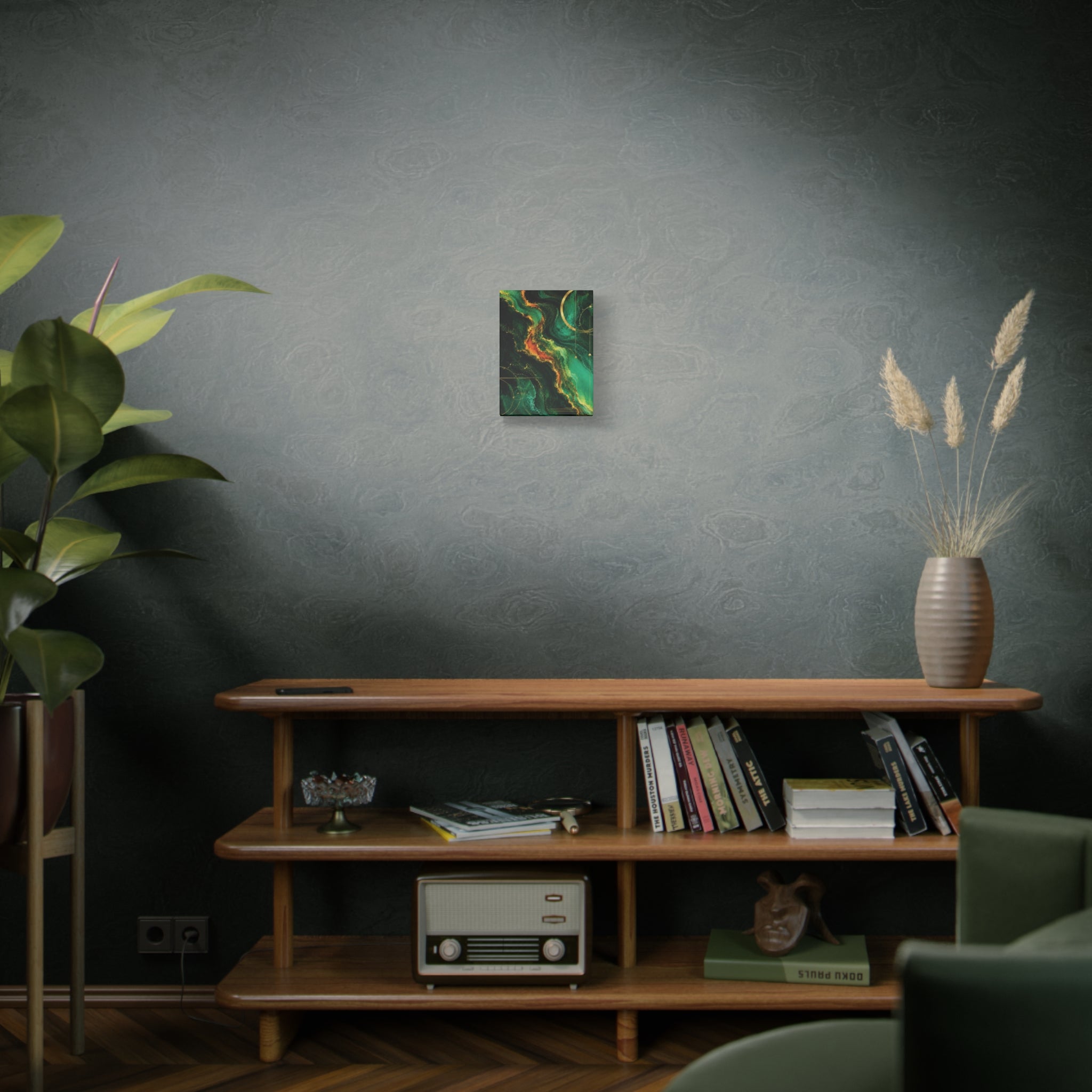 Emerald Magma: Flowing Liquid Marble Collection COOLING CURRENTS IIR