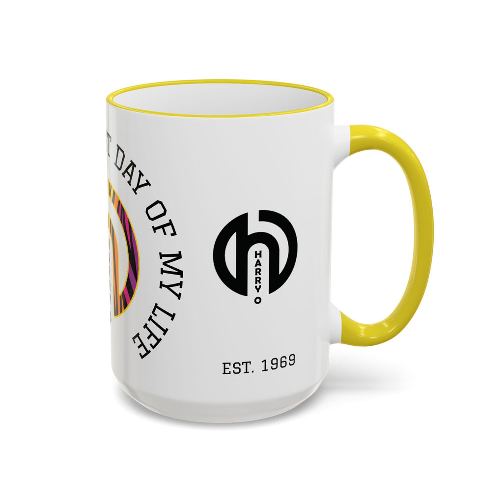 HARRY O Mug — Yellow/Black 15 oz.
