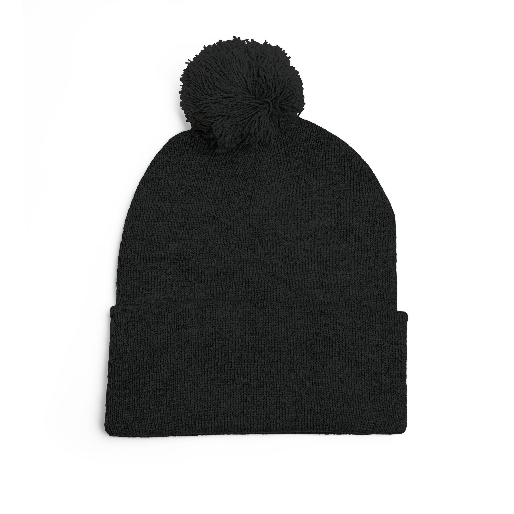 Today Is The Best Day Of My Life POM-POM KNIT Embroidered Beanie (WHITE EMBROIDERY)
