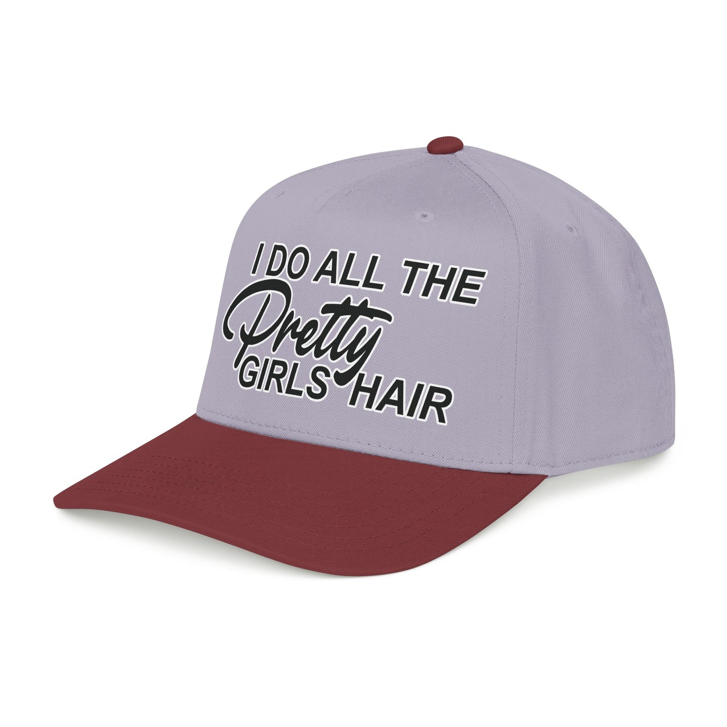 I DO ALL THE PRETTY GIRLS HAIR Mid Profile Baseball Cap BW