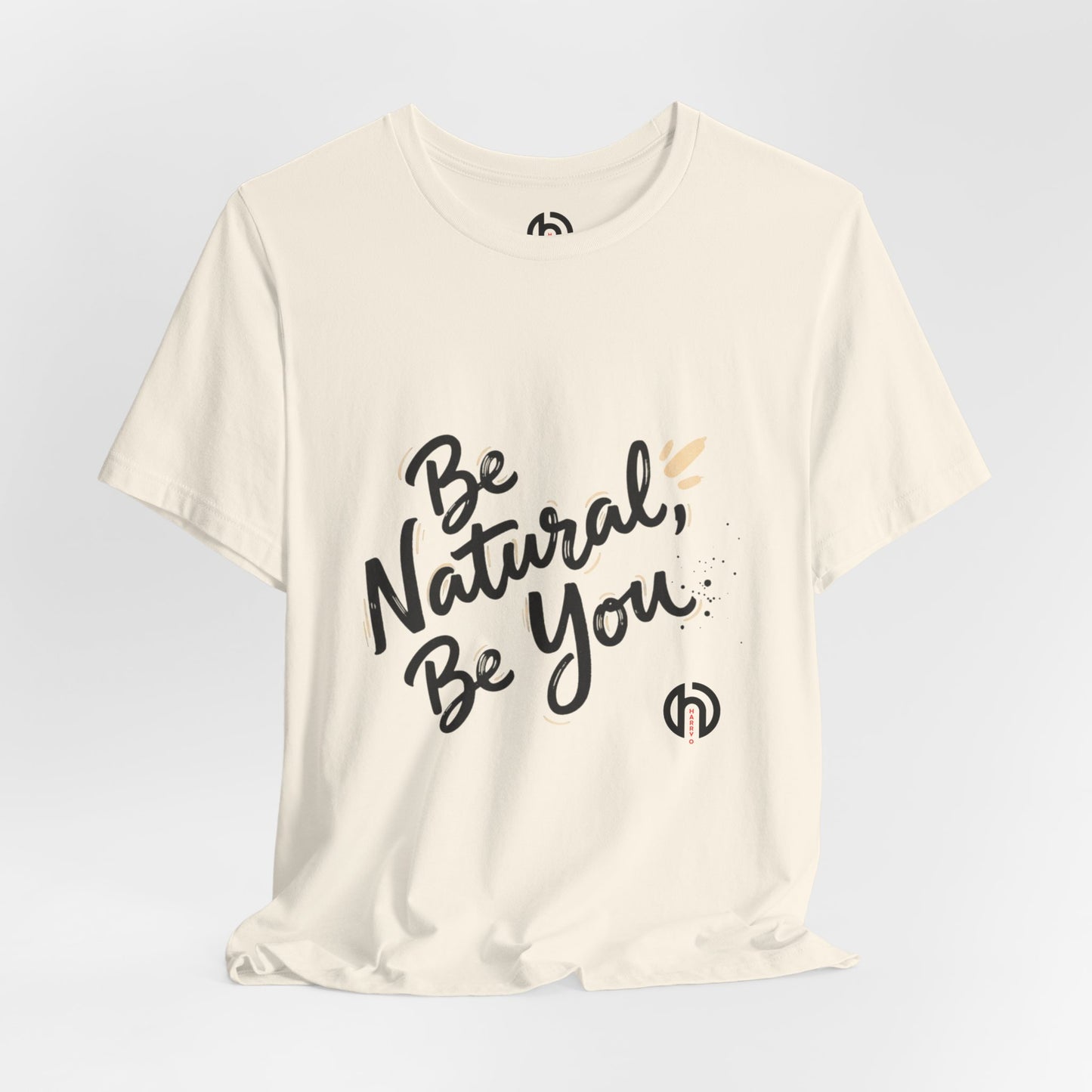 Be Natural Be You Tee | handwritten marker font, brush script tee