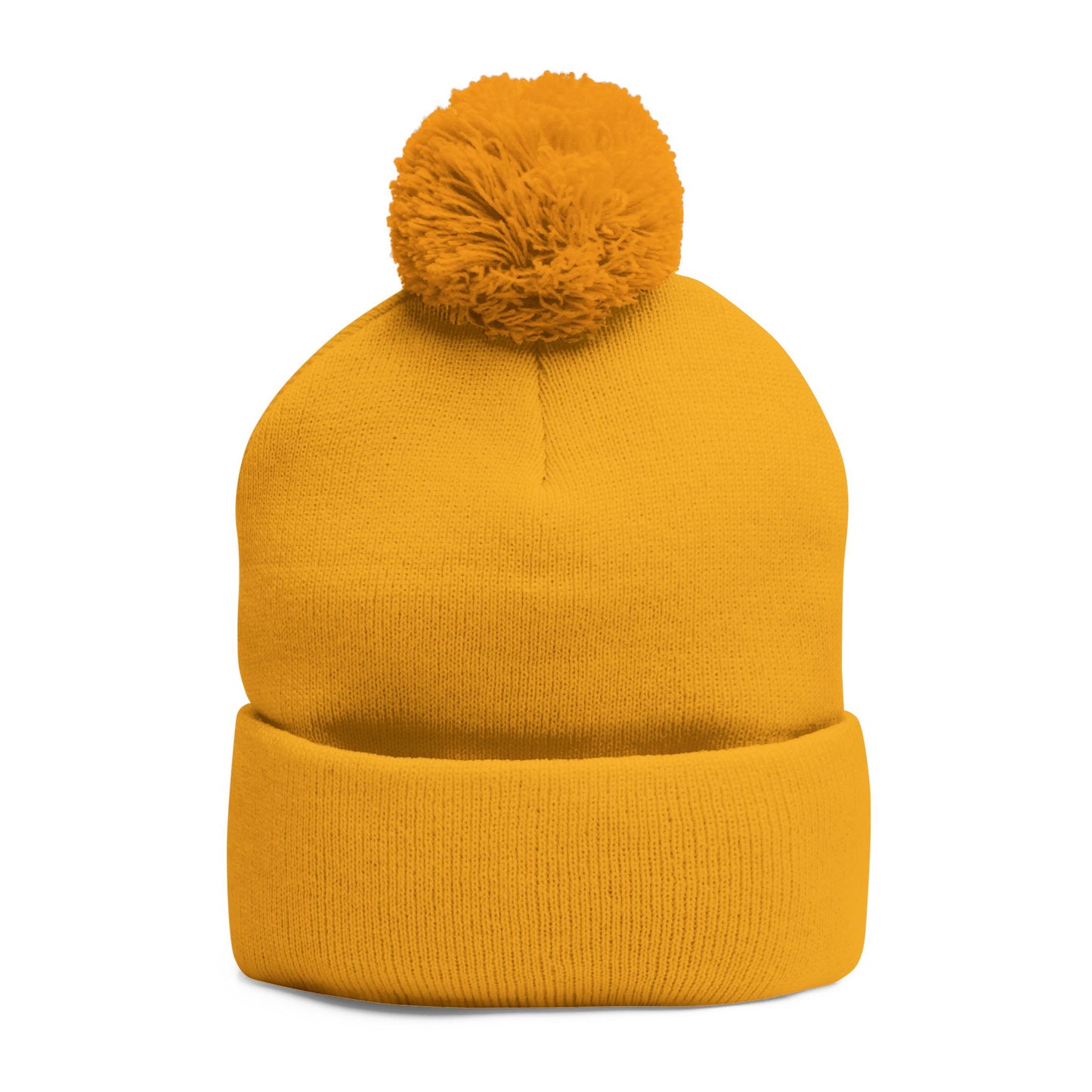 Today Is The Best Day Of My Life POM-POM Knit Beanie (RED EMBROIDERY)