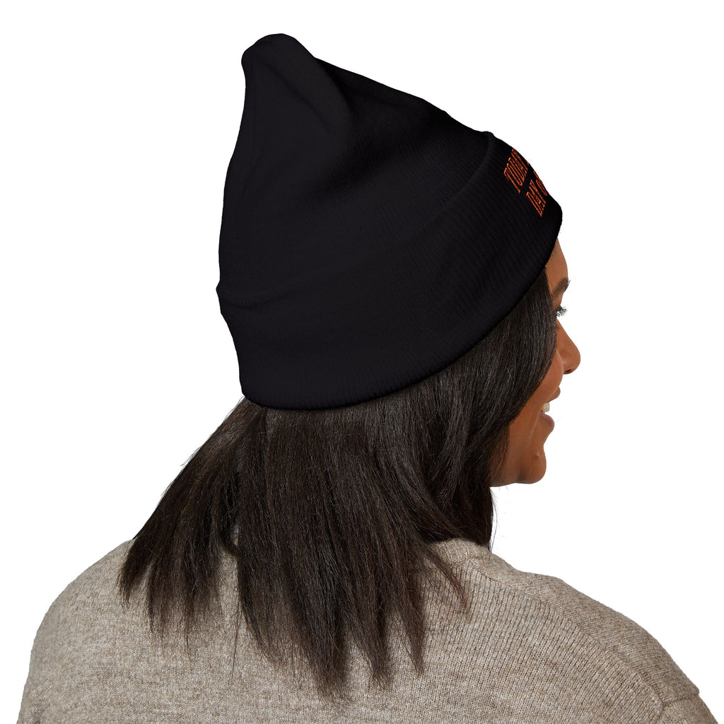 "Today Is The Best Day Of My Life" CUFF BEANIE (RED EMBROIDERY)