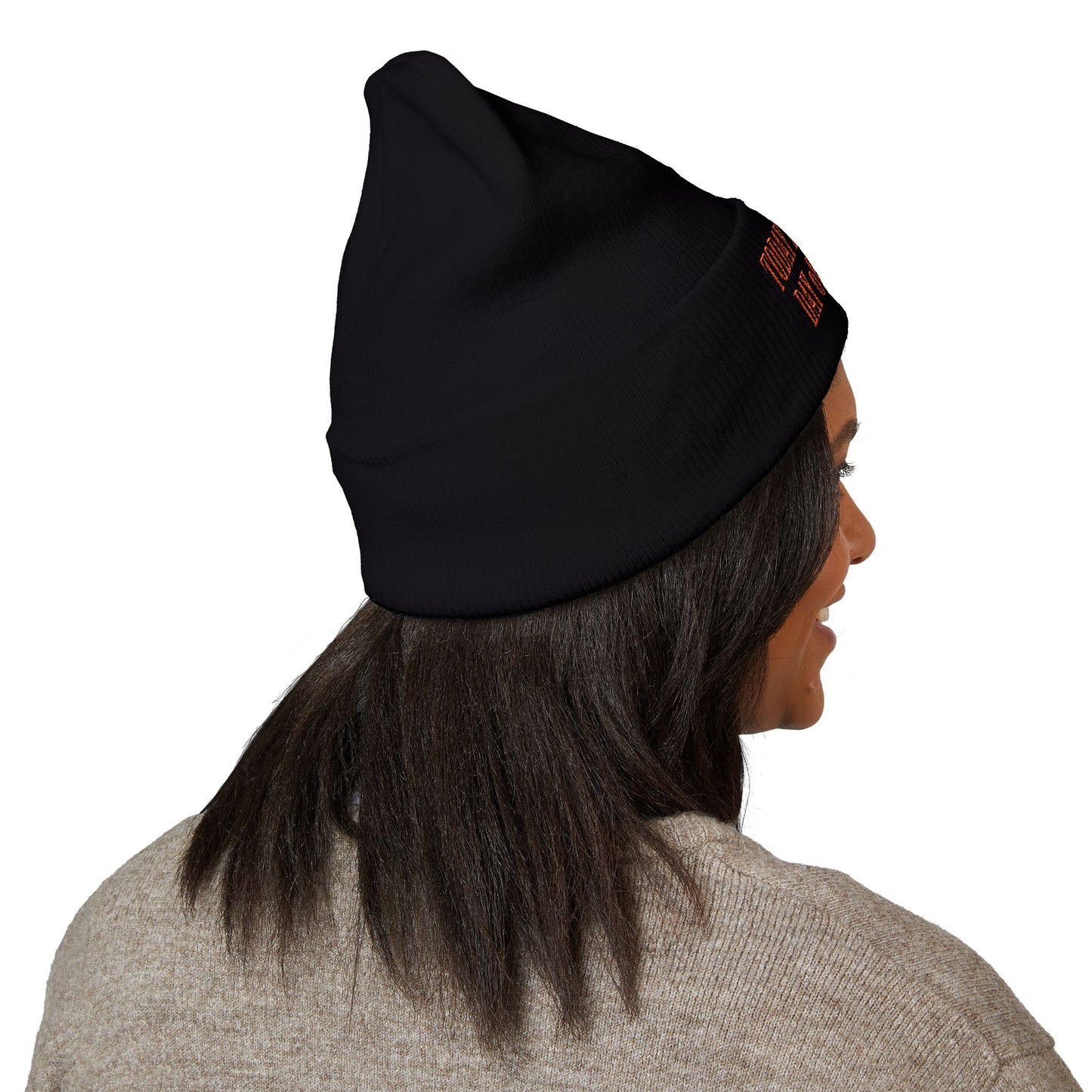 "Today Is The Best Day Of My Life" CUFF BEANIE (RED EMBROIDERY)