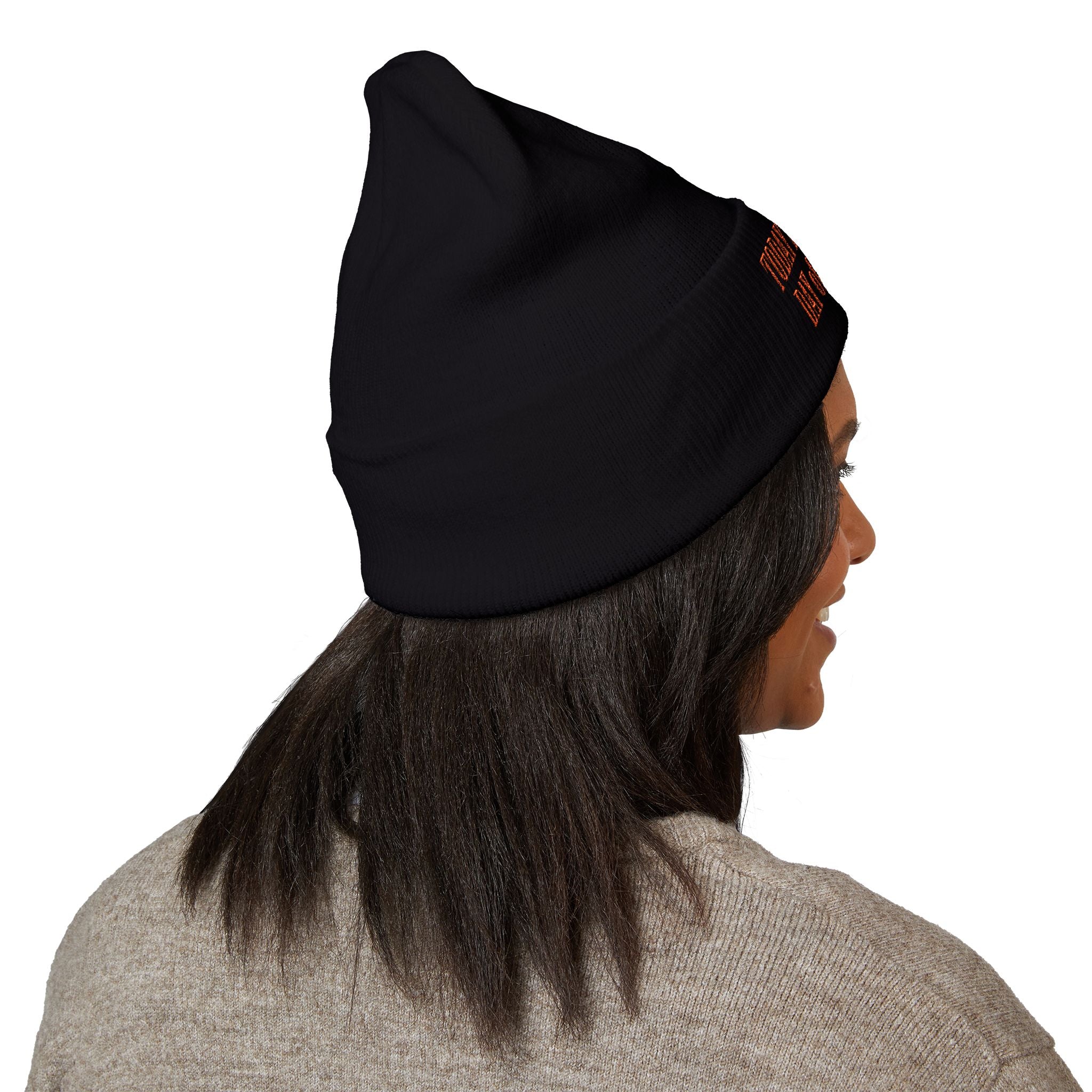 "Today Is The Best Day Of My Life" CUFF BEANIE (RED EMBROIDERY)