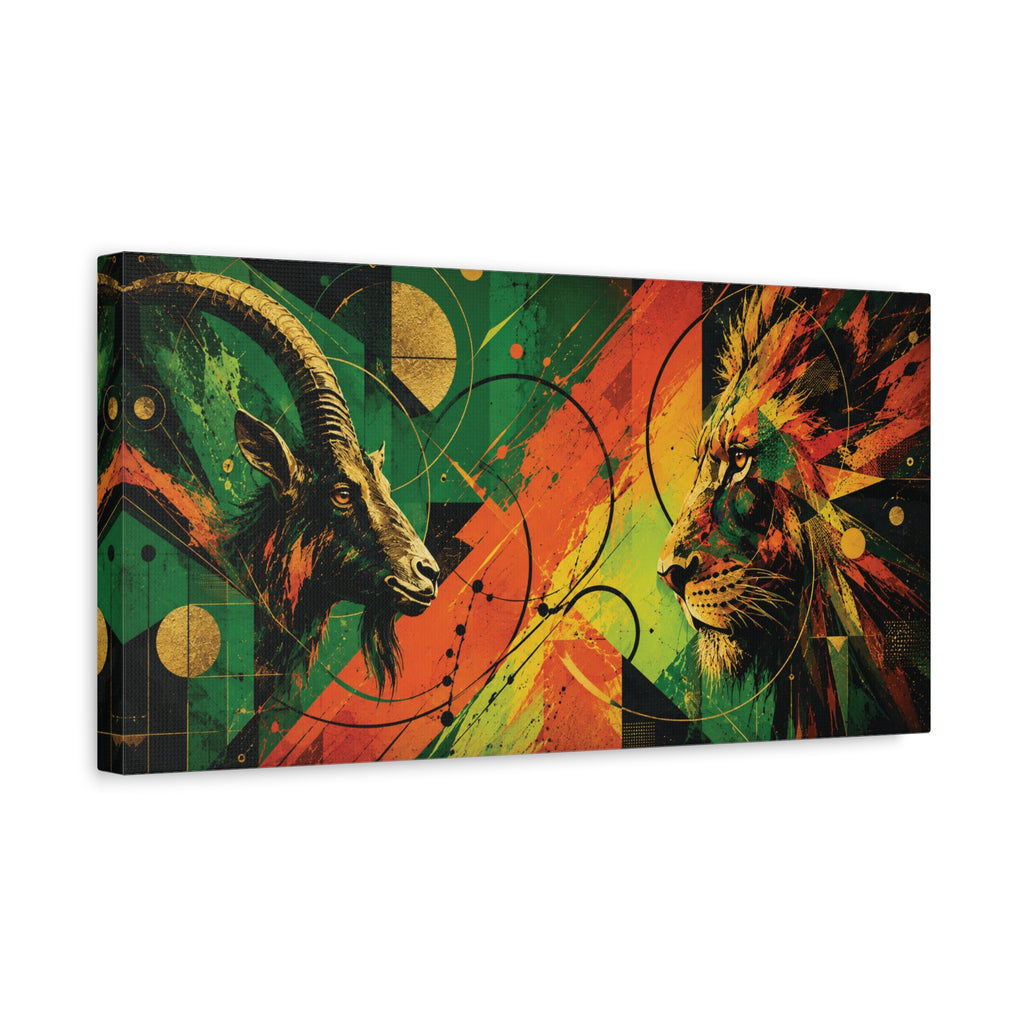 Sovereign Savannah: APEX ENTITIES Abstract Matte Canvas Wall Art