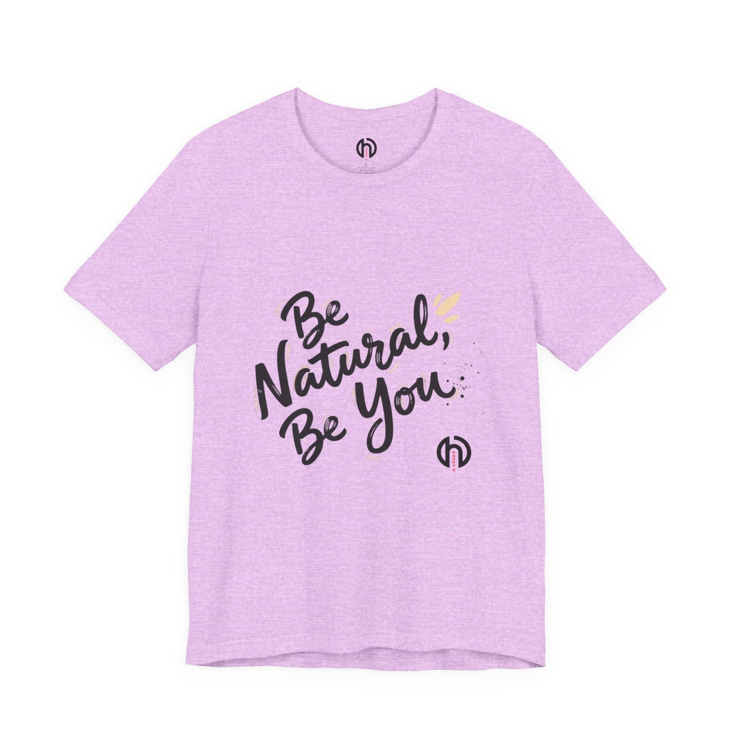 Be Natural Be You Tee | handwritten marker font, brush script tee