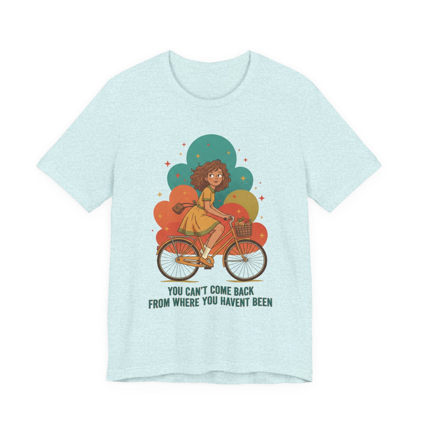 Retro-Futurist Starburst Bike Tee | mid-century space art, vintage sci-fi